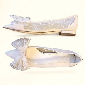 NWOB Circus by Sam Edelman ‘Darcey’ Pointed-Toe Polka Dot Mesh Bow Flats Sz 7